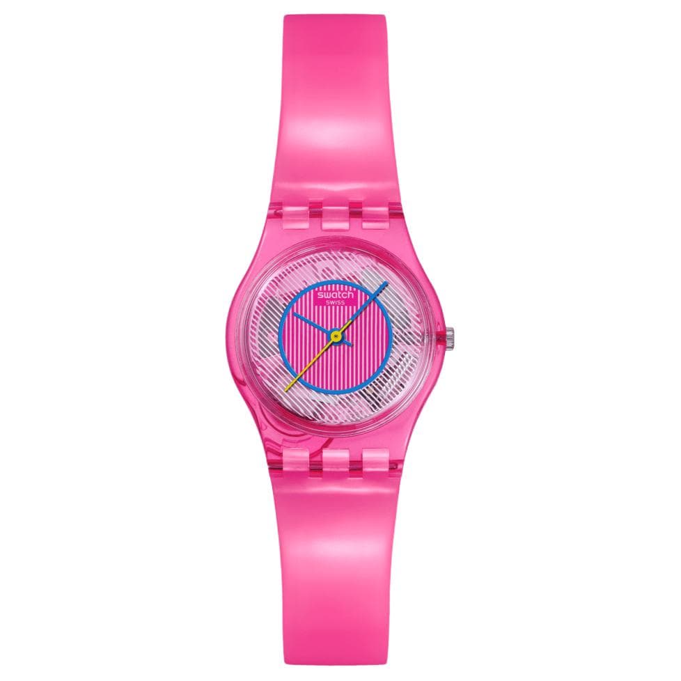 Часы Swatch Quartz Механизм Унисекс Часы 25 мм Розовые - изображение 1