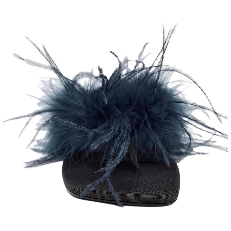 Шлёпанцы ZARA Шлепанцы Blue Women's - изображение 4
