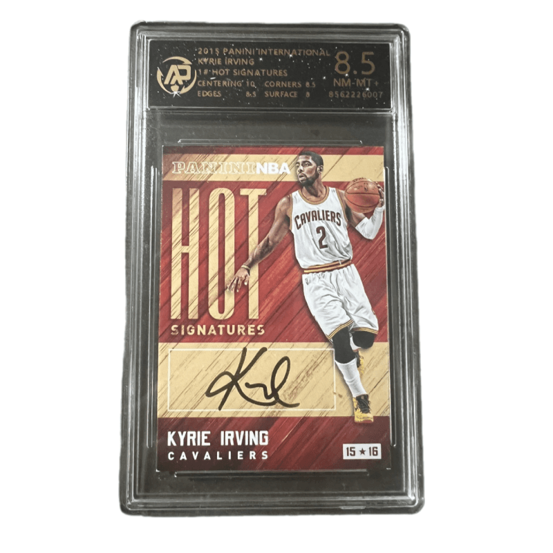 Коллекционные карточки PANINI Knights Команда Kyrie Irving Euro GOD Золото Pen Подпись Подпись Деревянный Pick Звезда Карта Редкая Карта - изображение 5