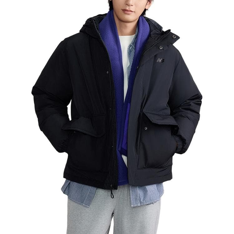 Зимняя куртка New Balance New Balance NB Мужской пуховик черного цвета - изображение 3