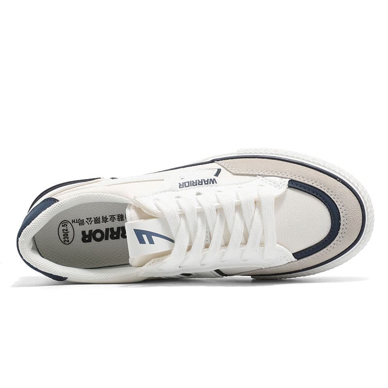 Кеды Warrior Low Top Белые Темно-Синие Женские Кеды - изображение 3