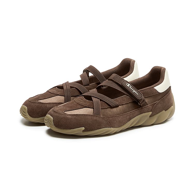 Кроссовки Champion Повседневная обувь Low Top Шишечно-коричневый Льняная ткань Женская - изображение 3