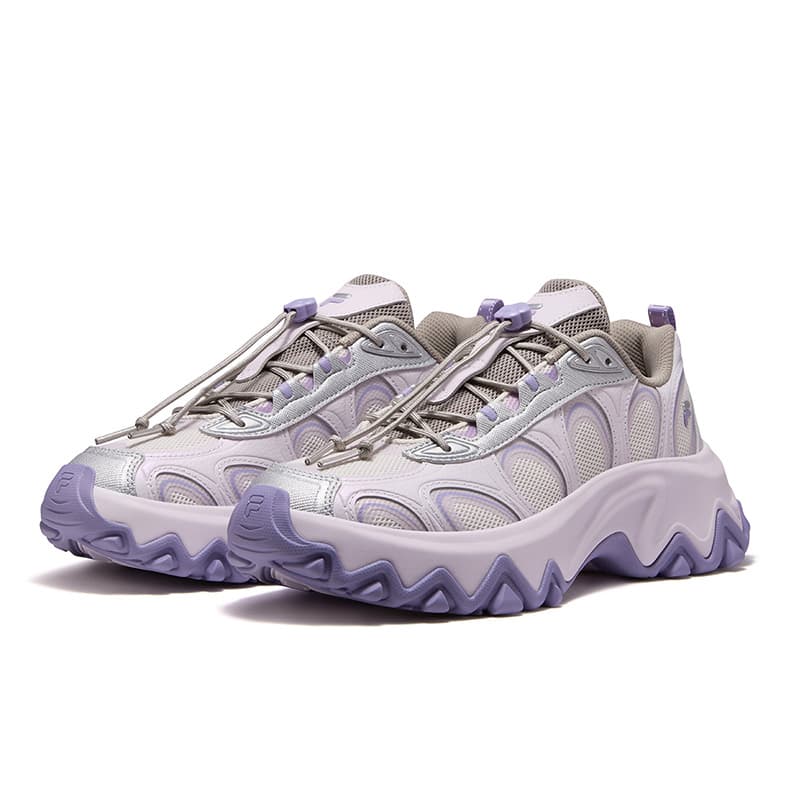 Кроссовки FILA FUSION Lilia Массивные кроссовки Низкий Топ Белый Песочный Серый Космический Серебристый Женские - изображение 3