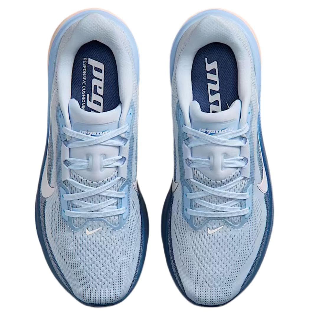 Кроссовки для бега NIKE Pegasus 42 Беговые кроссовки Низкий Топ Hydro Синий Таинственный Глубокий морской синий Алюминий Синий Белый Женские - изображение 4
