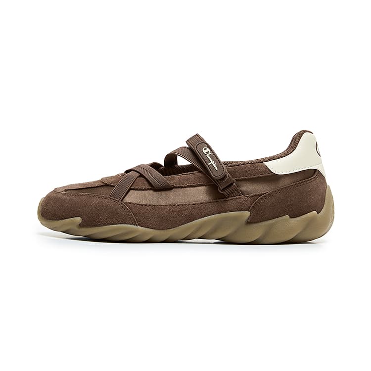 Кроссовки Champion Повседневная обувь Low Top Шишечно-коричневый Льняная ткань Женская - изображение 1