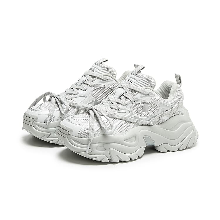 Кроссовки Champion Chunky Sneakers Low Top Photonic Gray Silver White Women's Чемпион Чонки Кроссовки Низкие Топ Фотонический Серый Серебряный Белый Женский - изображение 3