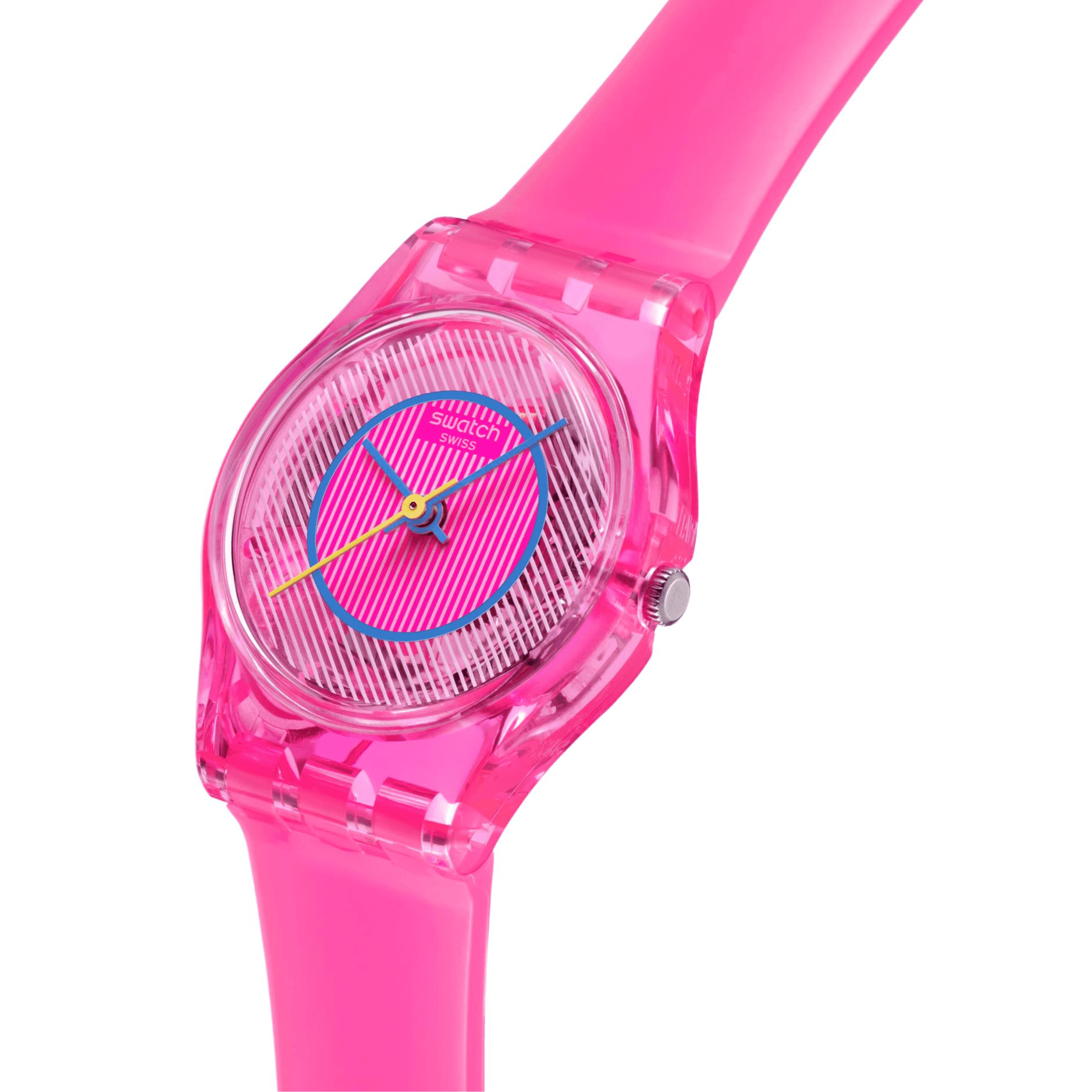 Часы Swatch Quartz Механизм Унисекс Часы 25 мм Розовые - изображение 2