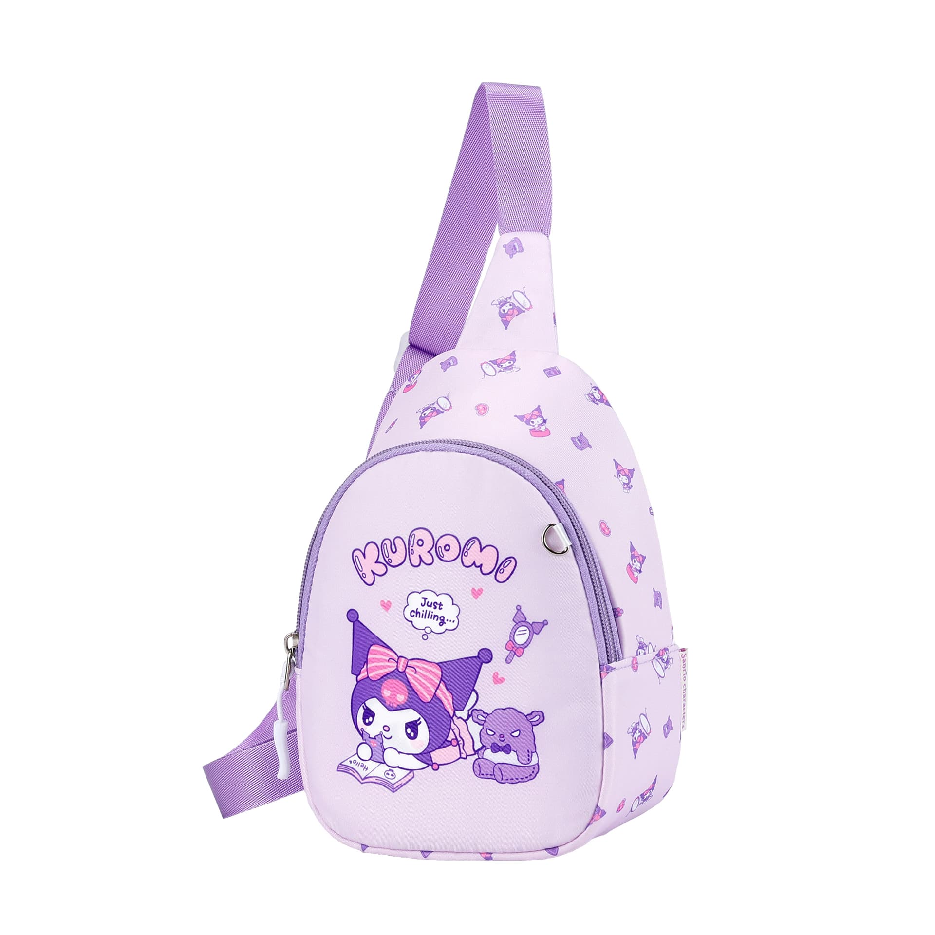 Санрио Kuromi Collection Полиэфирное волокно Сумки кросс-боди Фиолетовый Kids - изображение 2