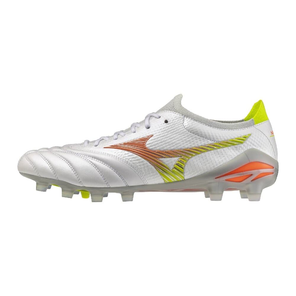 Кроссовки для футбола Mizuno MORELIA NEO V β Футбольные бутсы Ultra Белый Оранжевый Желтый Унисекс - изображение 1