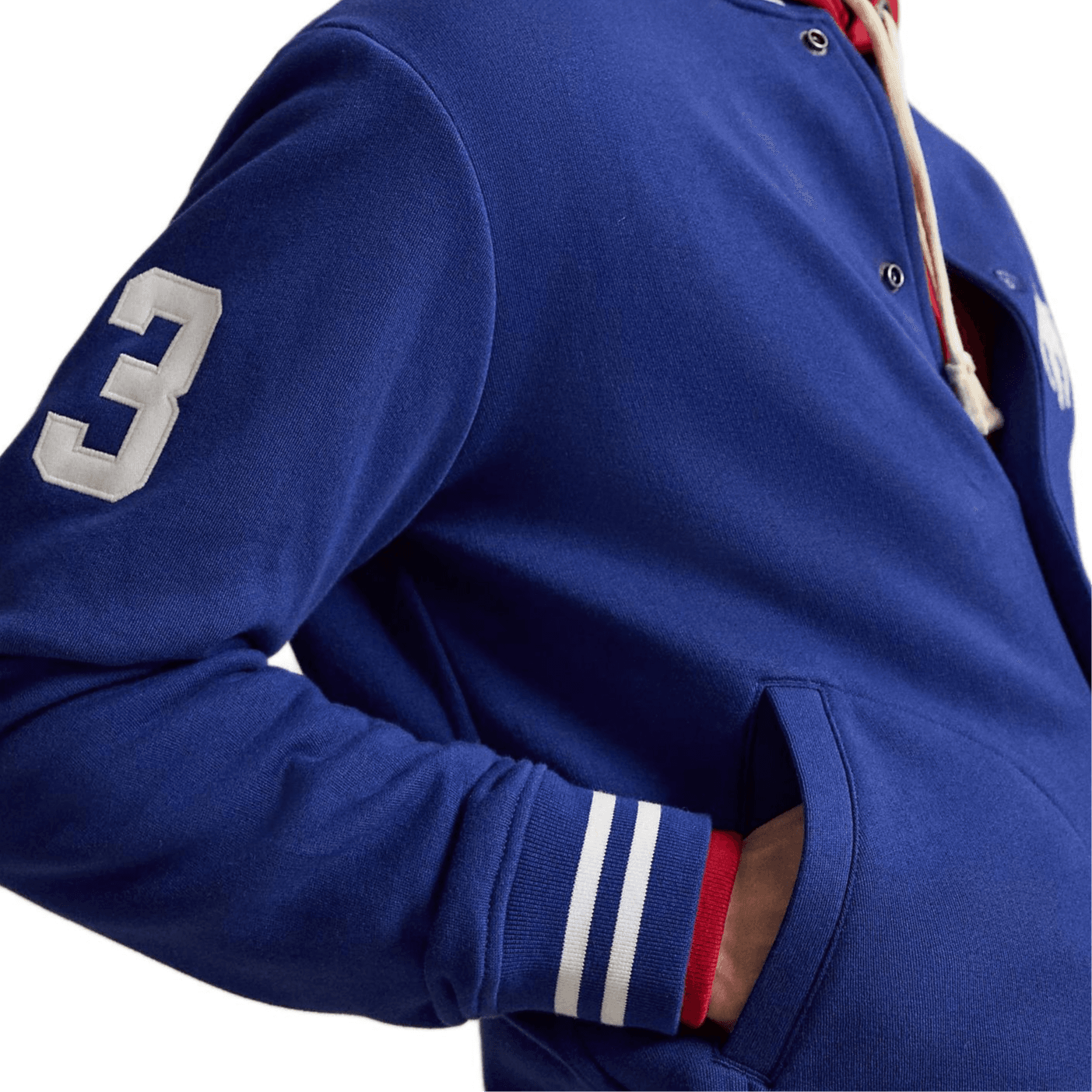 Бомбер Polo Ralph Lauren Big pony Синий Мужской Бейсбольные куртки - изображение 2