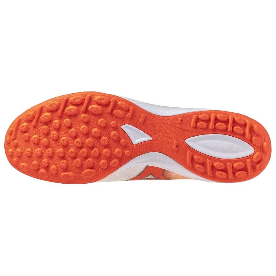 Кроссовки для футбола Mizuno Alpha 3 Футбольные бутсы Белый × Оранжевый × Желтый Унисекс - изображение 5