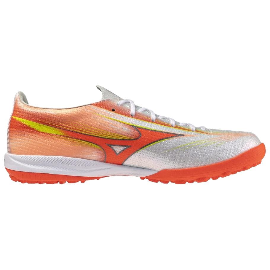 Кроссовки для футбола Mizuno Alpha 3 Футбольные бутсы Белый × Оранжевый × Желтый Унисекс - изображение 2