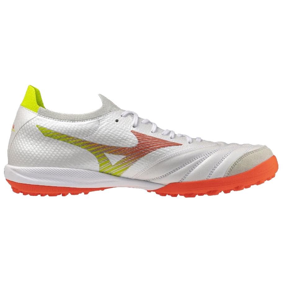 Кроссовки для футбола Mizuno Morelia Neo Sala Beta TF Футбольные бутсы Желтый Белый Оранжевый Унисекс - изображение 2