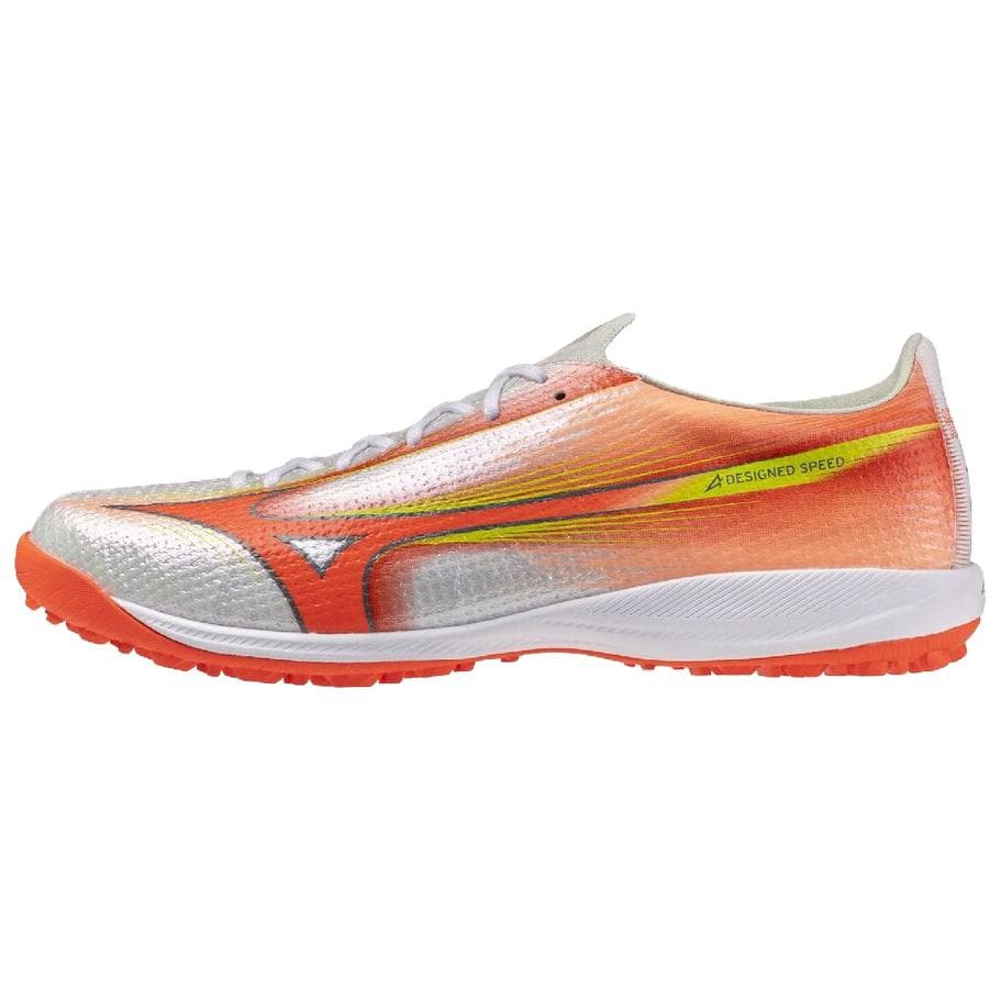 Кроссовки для футбола Mizuno Alpha 3 Футбольные бутсы Белый × Оранжевый × Желтый Унисекс - изображение 1
