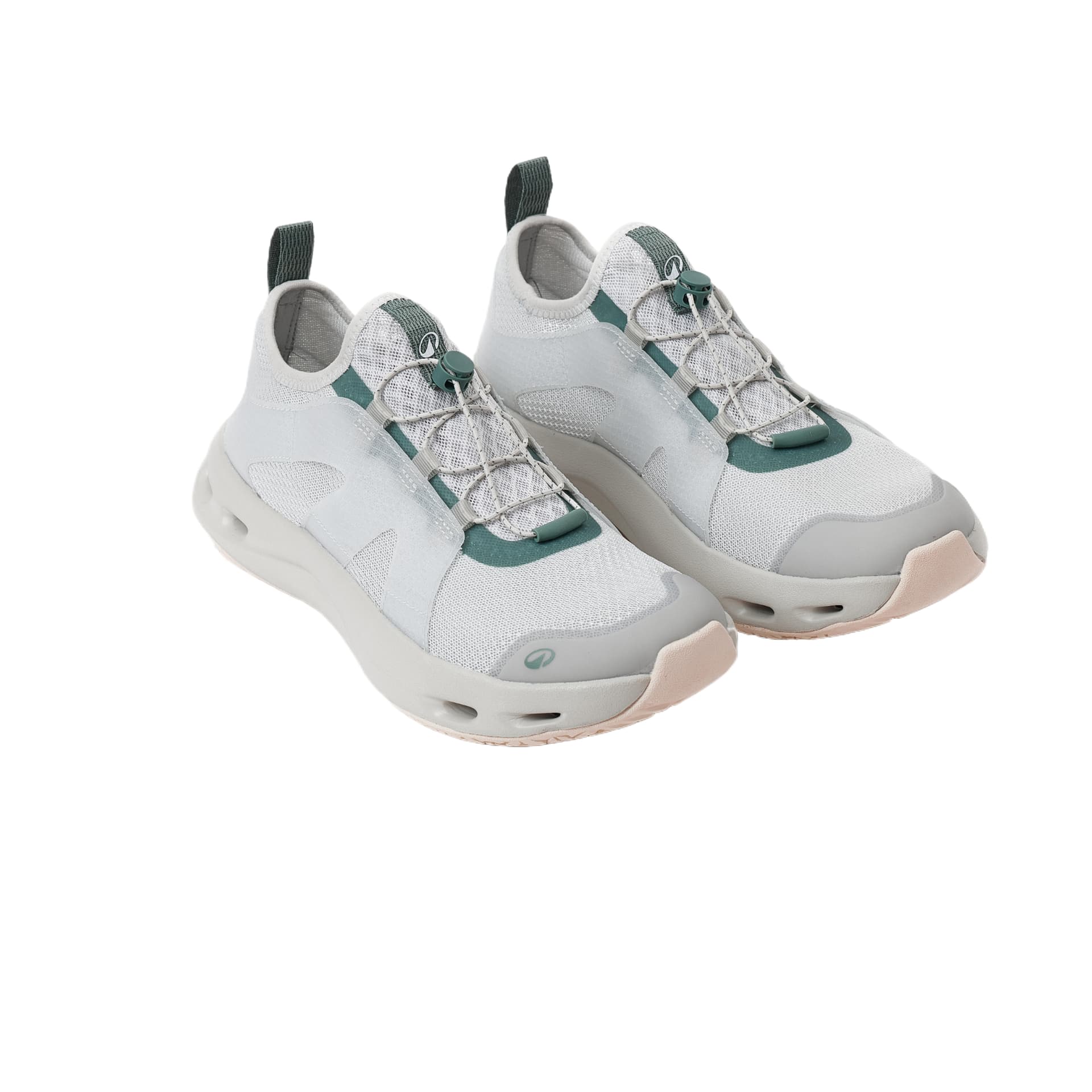 Кроссовки DECATHLON Aquasneaker Уличная обувь Low Топ Водно-каменный серый Кремовый бежевый Светлый оливковый Унисекс - изображение 2