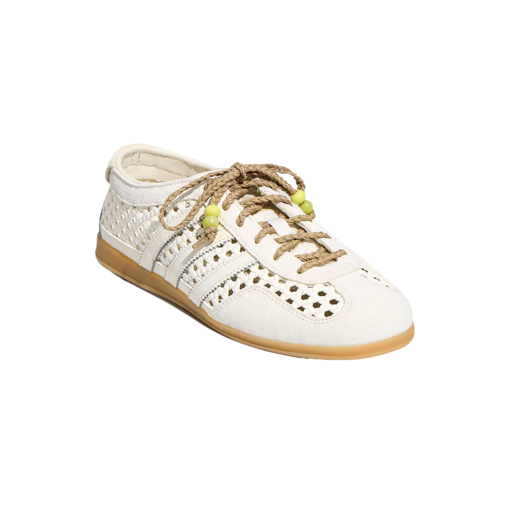 Кроссовки Adidas Originals Gazelle Skate Shoes Low Top Jade White Light Khaki Women's - изображение 4
