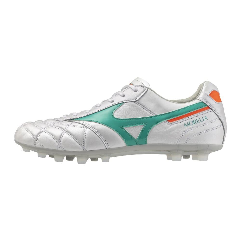 Кроссовки для футбола Mizuno MORELIA 2 Футбольные бутсы Ultra Белый Зеленый Унисекс - изображение 1