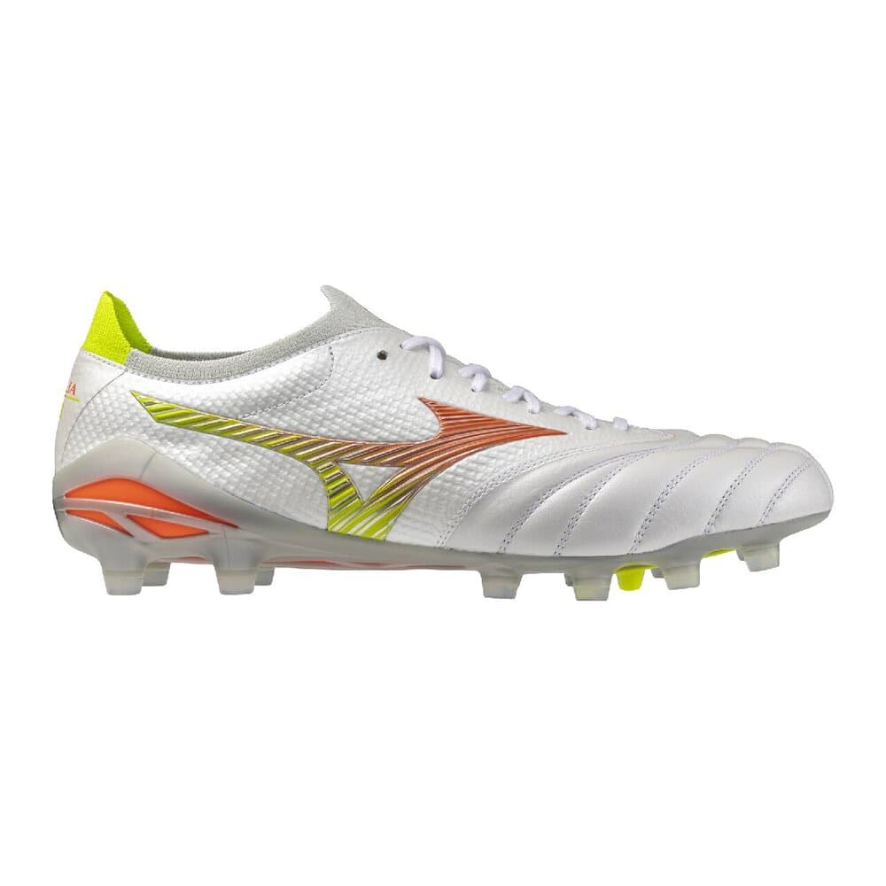 Кроссовки для футбола Mizuno MORELIA NEO V β Футбольные бутсы Ultra Белый Оранжевый Желтый Унисекс - изображение 2