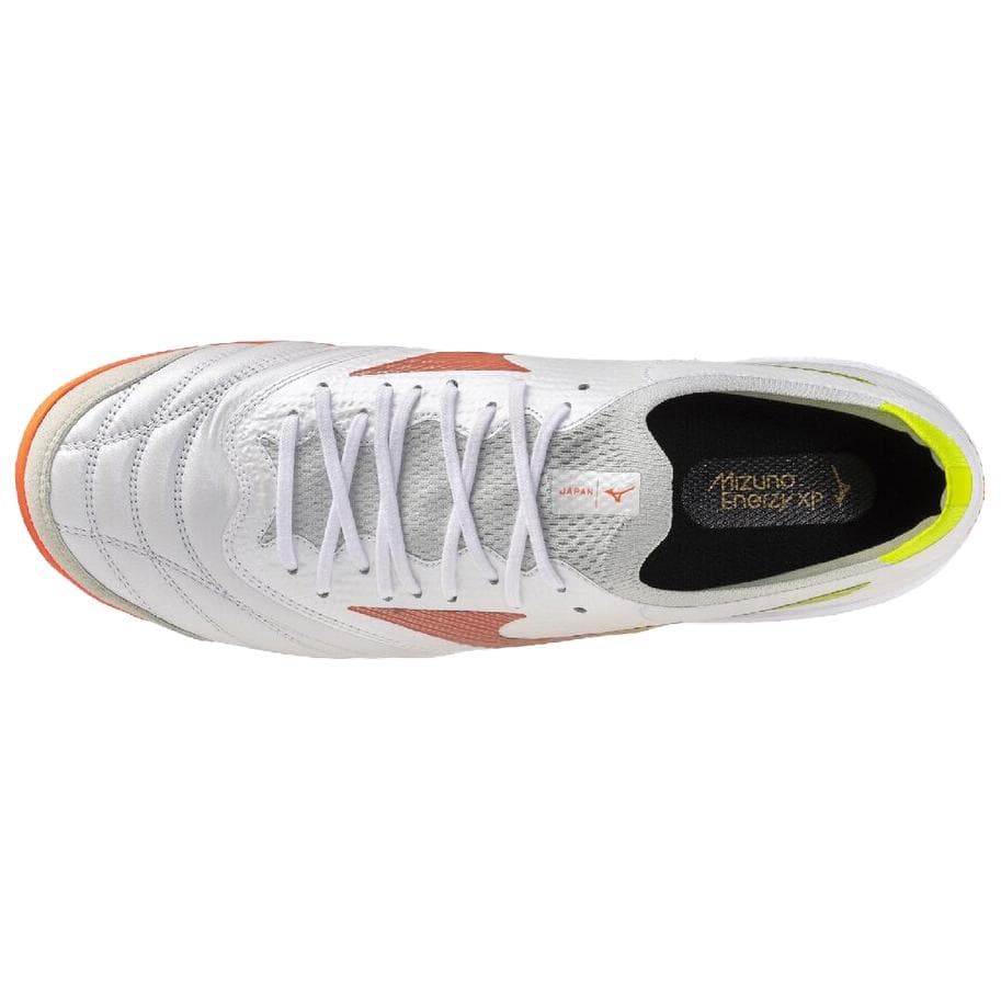 Кроссовки для футбола Mizuno Morelia Neo Sala Beta TF Футбольные бутсы Желтый Белый Оранжевый Унисекс - изображение 3
