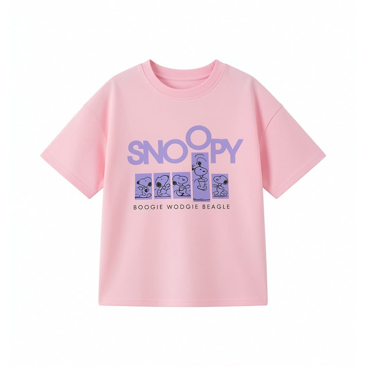Футболка SNOOPY Розовые Детские Рубашки - изображение 1
