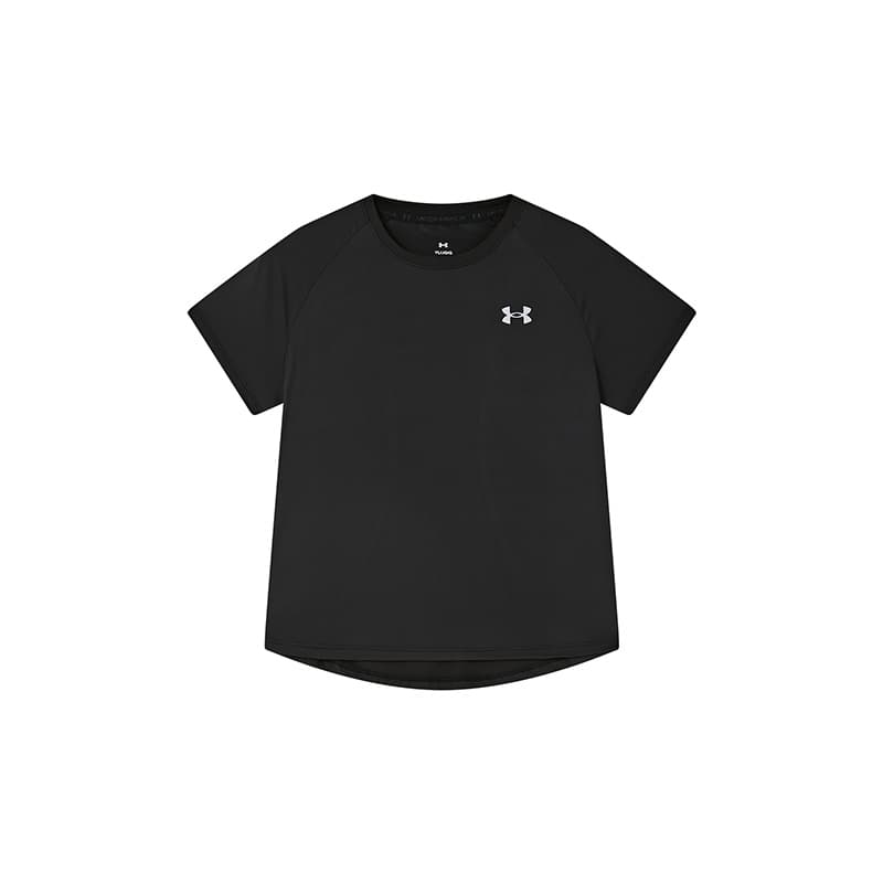 Under Armour Черный Детский Быстросохнущий T-Рубашки - изображение 1