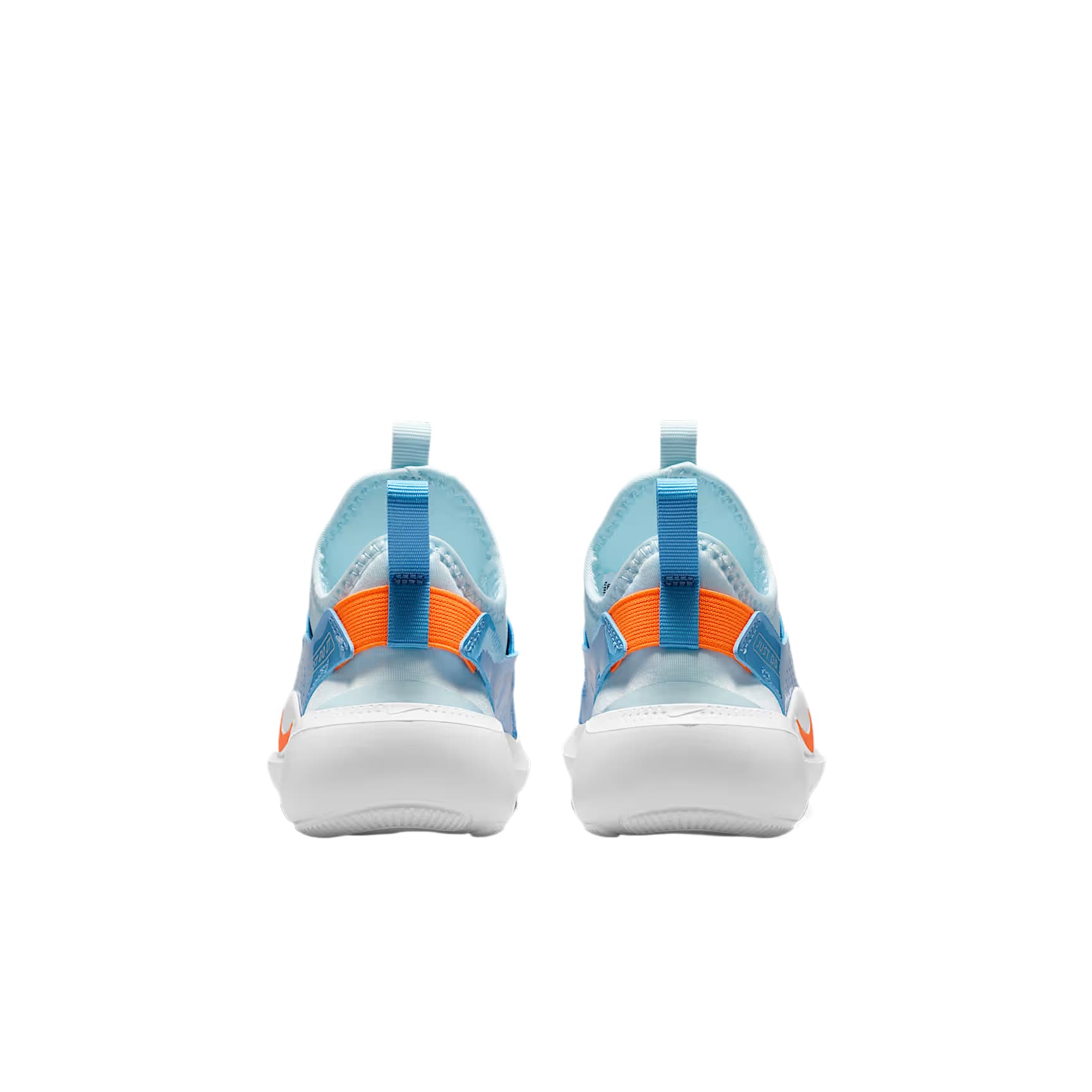 Кроссовки Nike Flex Runner 4 Детские беговые кроссовки Низкий Топ Ледниково-голубой Футбольный мяч Синий Фотонная пыль Ярко-оранжевый Kids - изображение 4