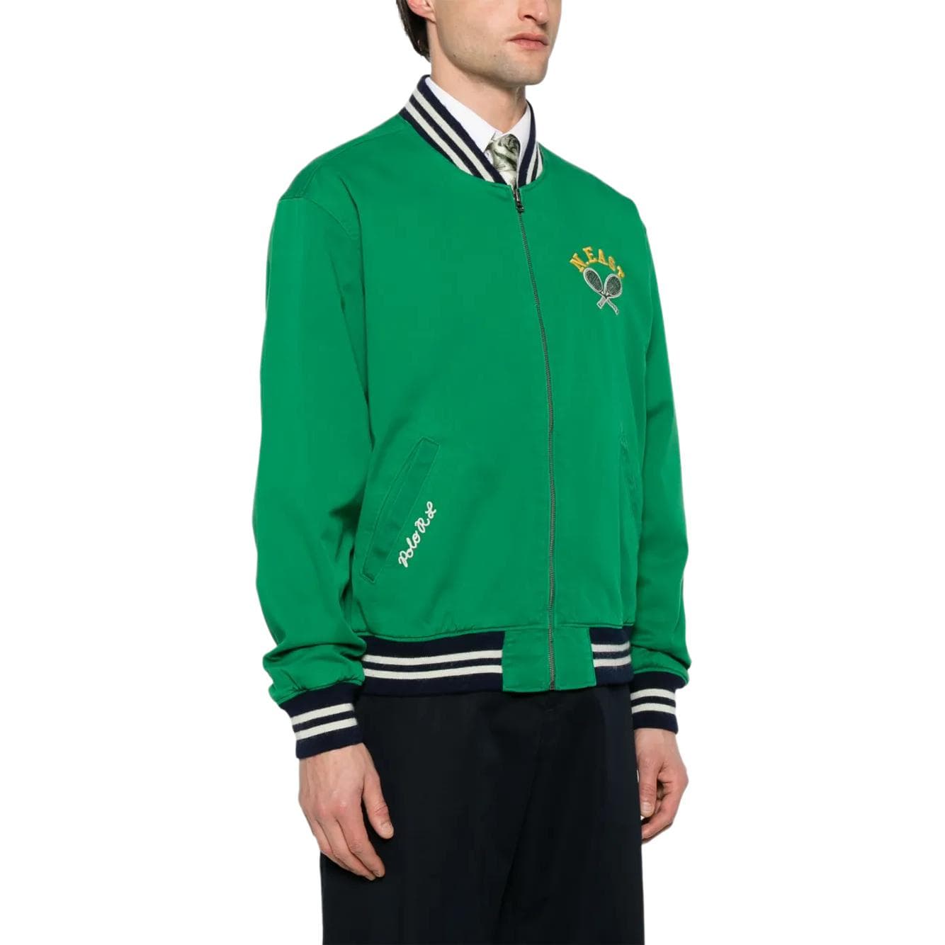 Бомбер Polo Ralph Lauren Куртки и Пальто Мужской Травяной Зеленый - изображение 4