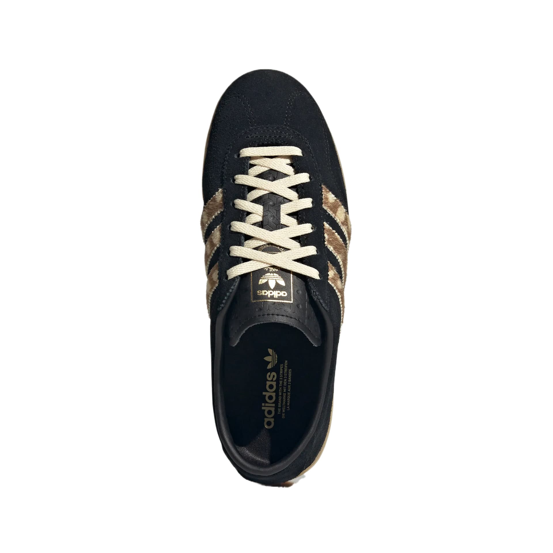 Кроссовки Adidas Originals Gazelle Кеды немецкой армии (GAT) Низкий Топ Черный Песочно-коричневый Теплый Ванильный Женские - изображение 3