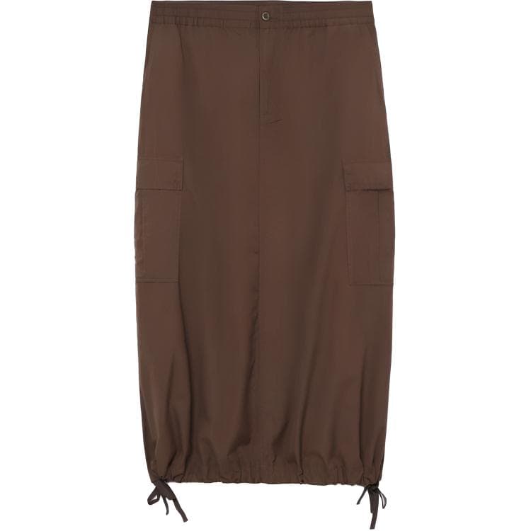 Юбка Carhartt WIP FW24 Повседневный Длинный Юбка Женские Кофе - изображение 1