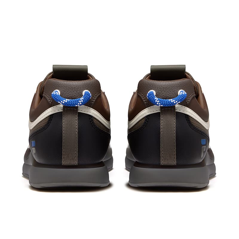 Кроссовки FILA FUSION BOBOBLING Лоу-топы Повседневная обувь Мужская Зеленый Крокодил Коричневый Тофу Белый - изображение 4