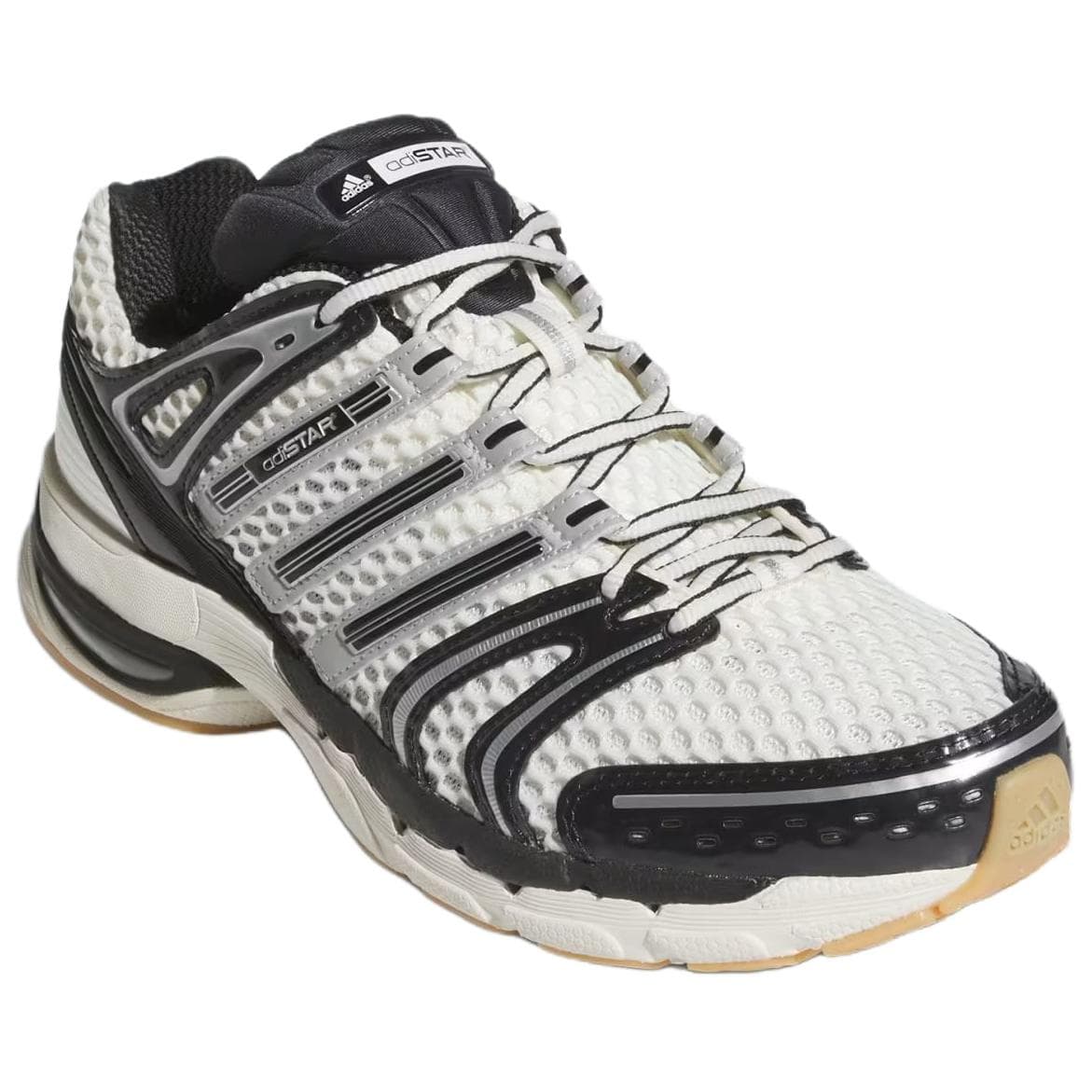 Кроссовки для бега Adidas Adistar Control 5 Беговые кроссовки Низкий Топ Облако Белый Трек Серый Шампанское Металлик Унисекс - изображение 3