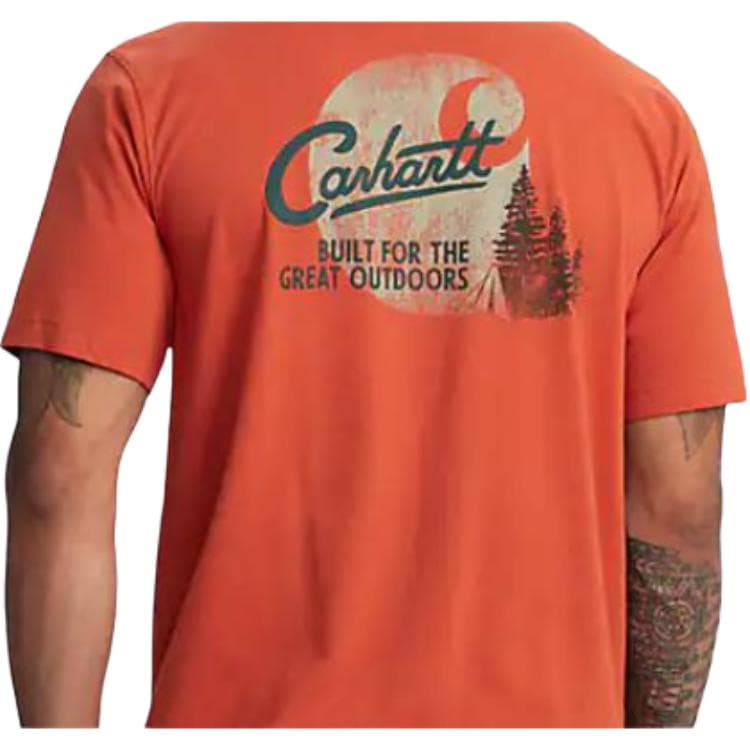 Футболка Carhartt 106777 Свободный крой Легкая футболка с коротким рукавом и карманом Мужская - изображение 4