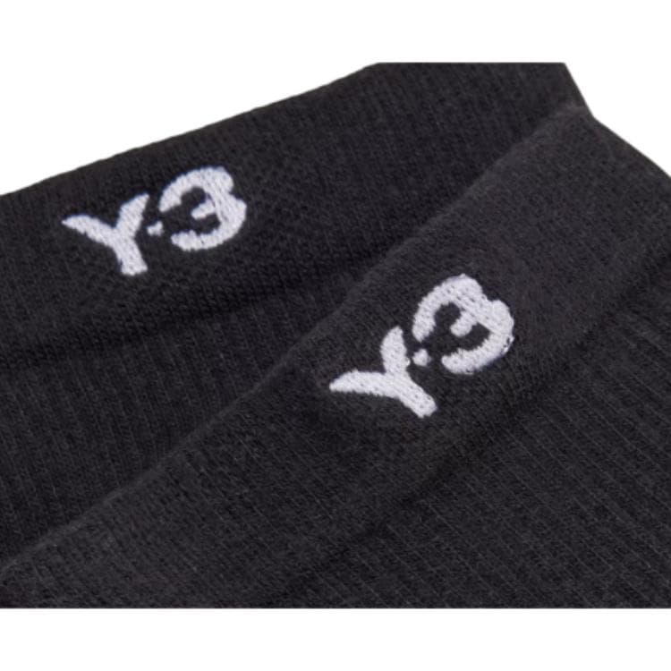 Y-3 Однотонный Принт с логотипом Ребристые носки Унисекс 1 пара - изображение 4