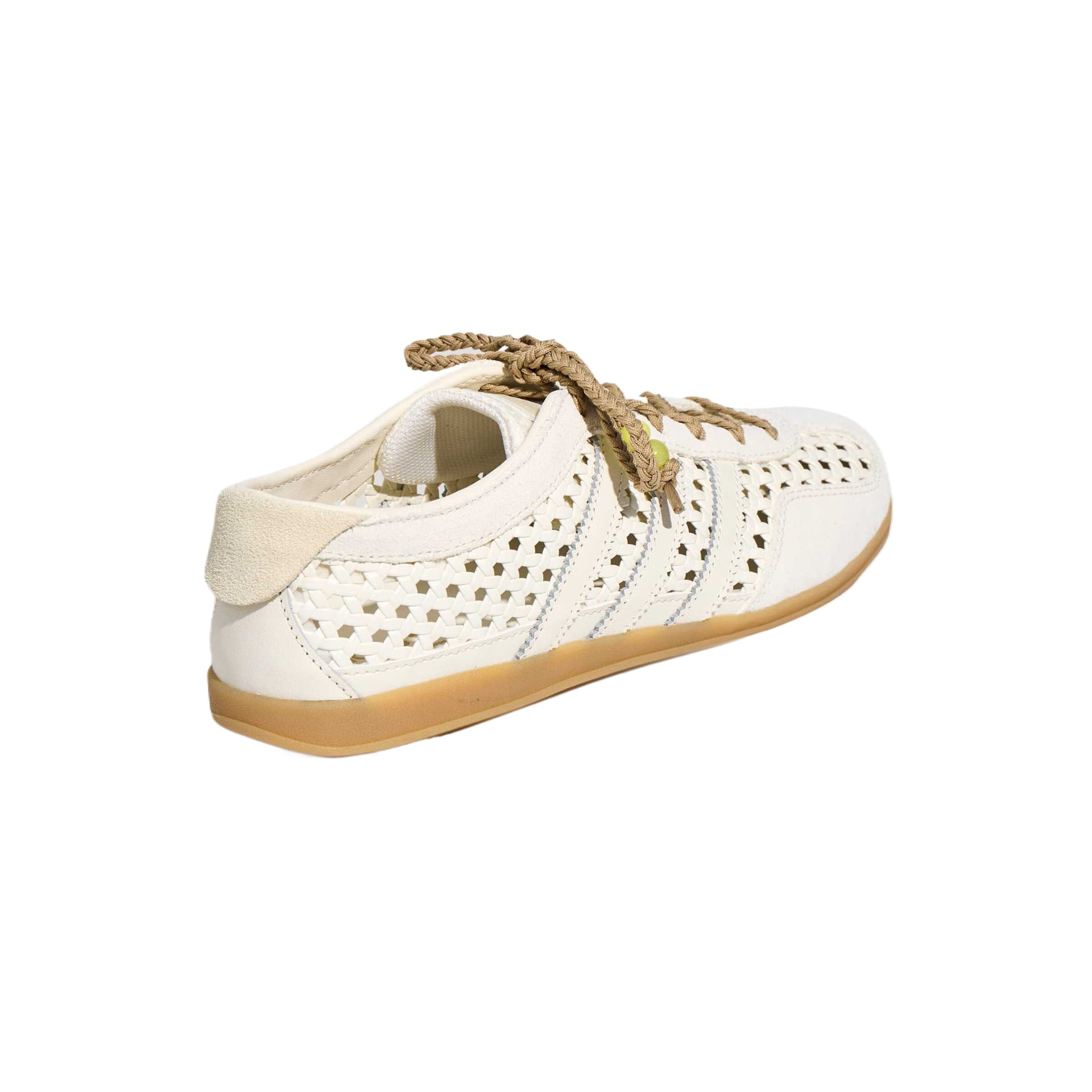 Кроссовки Adidas Originals Gazelle Skate Shoes Low Top Jade White Light Khaki Women's - изображение 3
