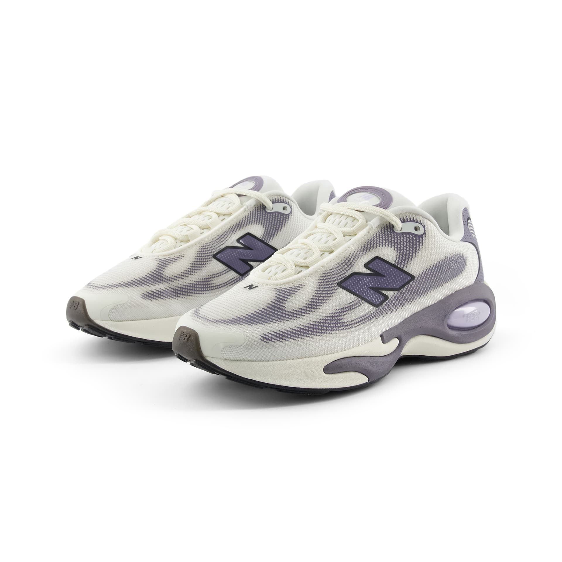 Кроссовки для бега new balance AC Runner V1 Беговые кроссовки MID Топ Белый Серый Фиолетовый Женские - изображение 3