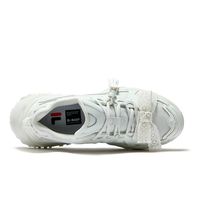 Кроссовки FILA FUSION BIANCO DX Низкие массивные кроссовки Женские Морозный зеленый Призрачный зеленый - изображение 4