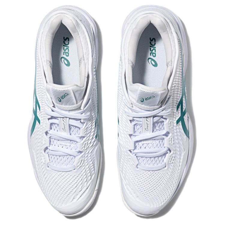 Кроссовки для тенниса ASICS Court FF 3 Теннисные кроссовки Белый Зеленый Женские - изображение 2
