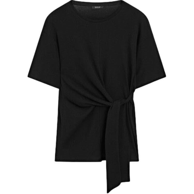 Футболка Massimo Dutti Черные Женские T-рубашки - изображение 2