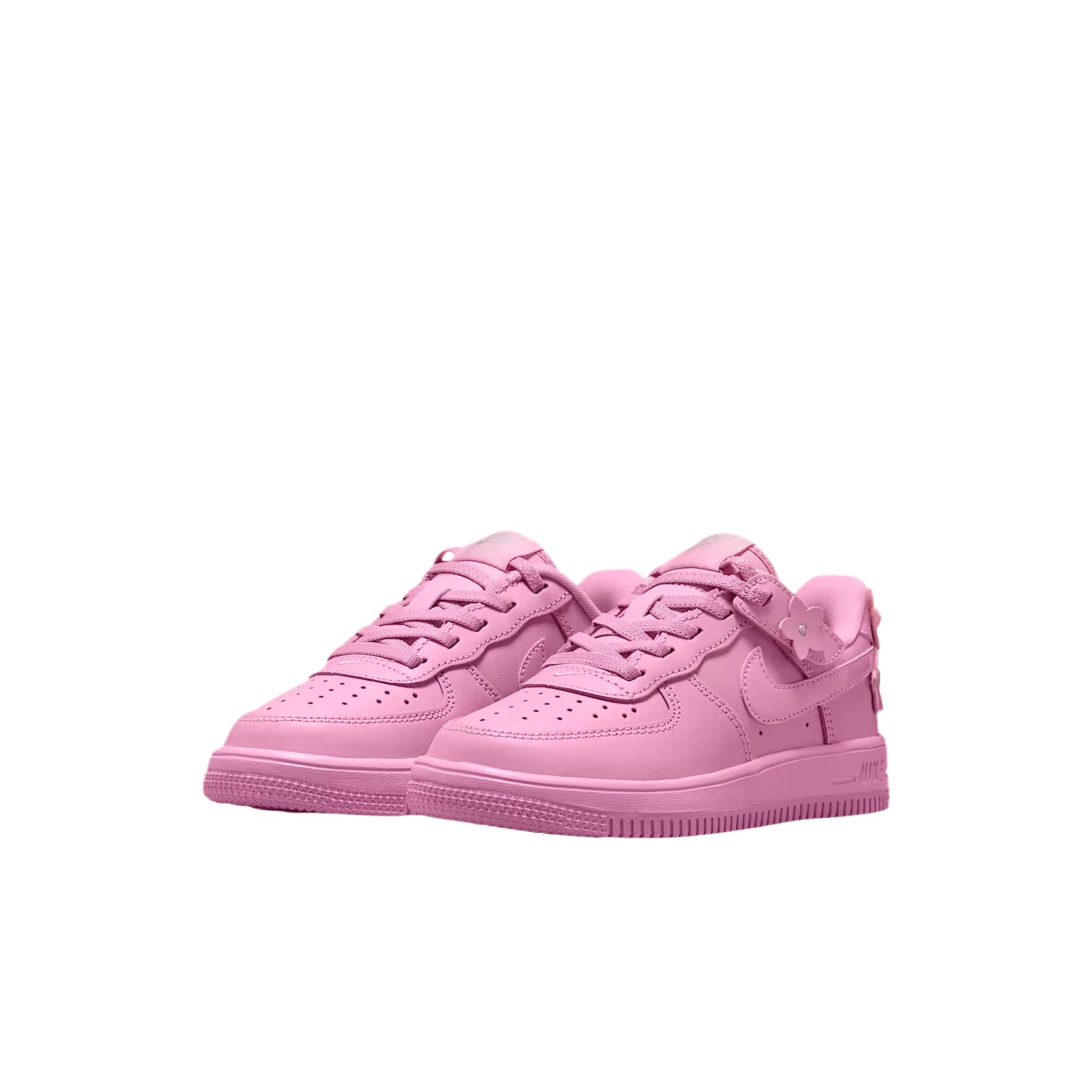 Кроссовки Nike Force 1 Low EasyOn Детская Скейтбординг Обувь Низкий Топ Розовый Rising Розовая пена Металлическое серебро Розовый Rising Kids - изображение 2