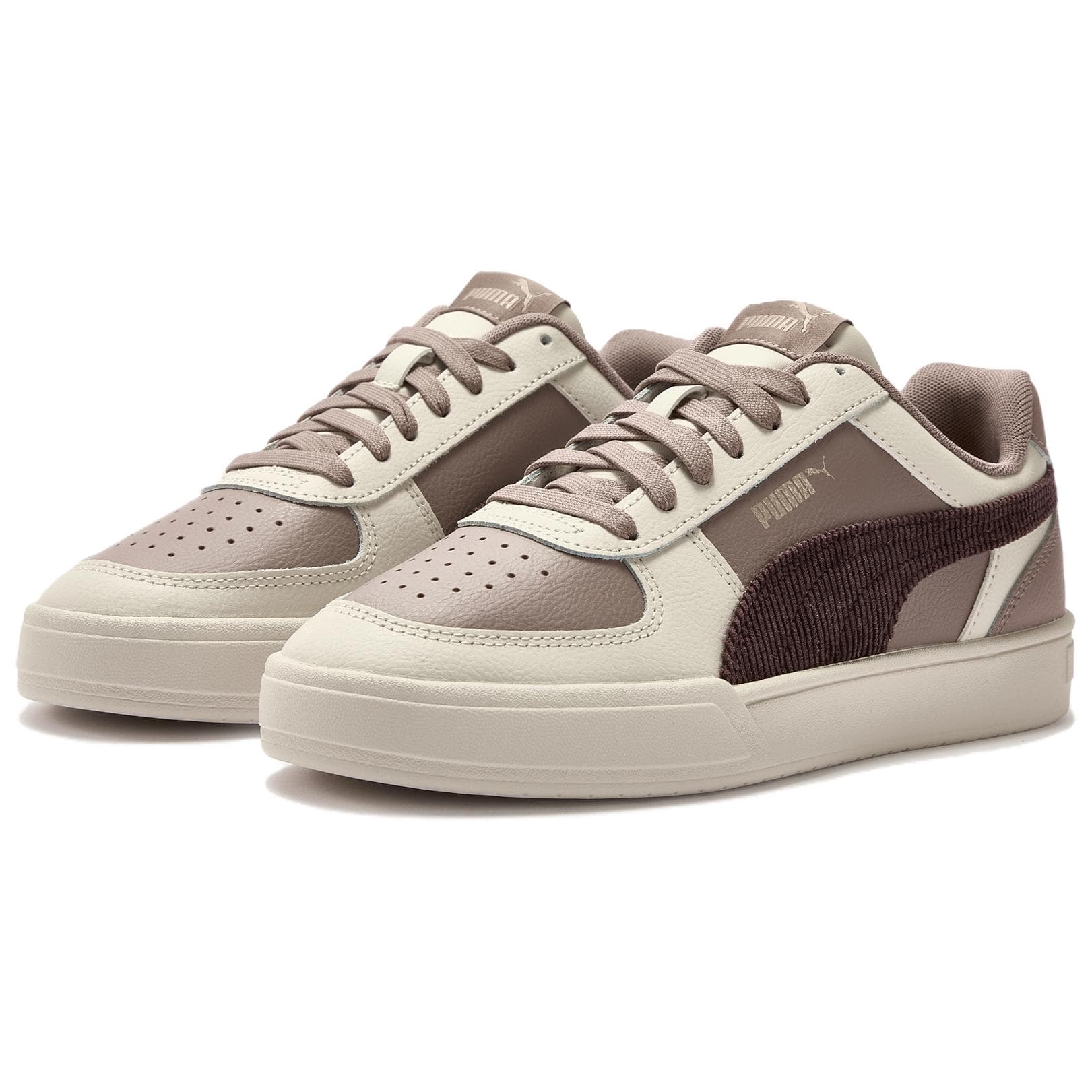 Кроссовки PUMA Caven Кеды для скейтбординга Low Топ Коричневый Унисекс - изображение 4