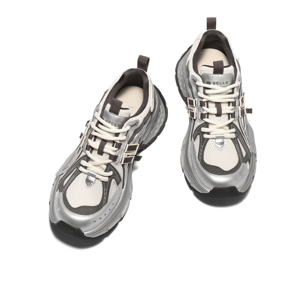 Кроссовки BELLE массивные кроссовки Low Top Silver Men's - изображение 3