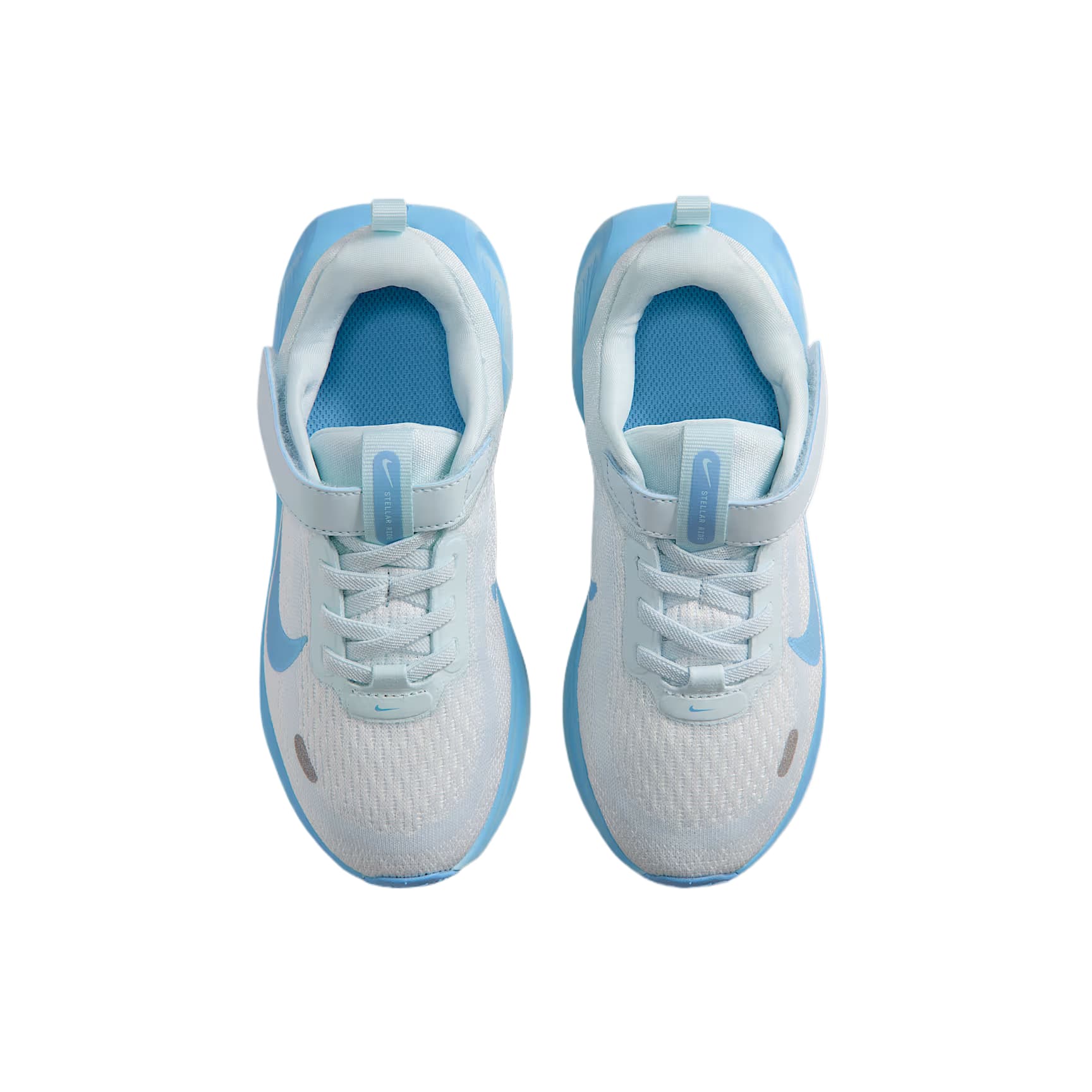 Кроссовки Nike Stellar Ride Детские беговые кроссовки Low Топ Белый цвет вершины Ледниково-голубой Футбольный мяч Синий Kids - изображение 3