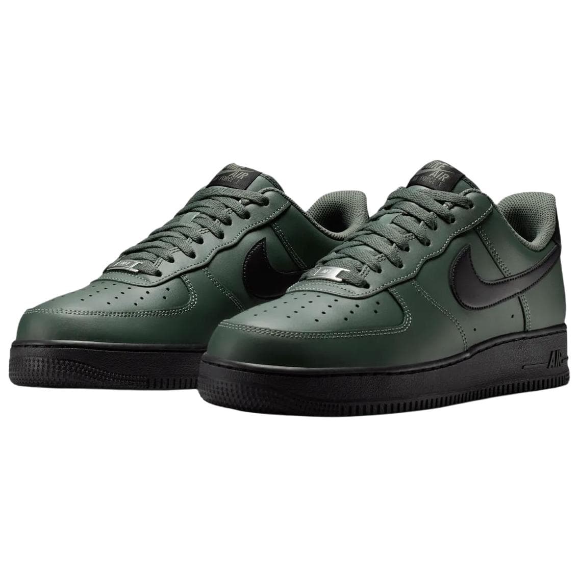 Кроссовки Nike Air Force 1 Кеды для скейтбординга Low Топ Зеленый камуфляж Мужской - изображение 3