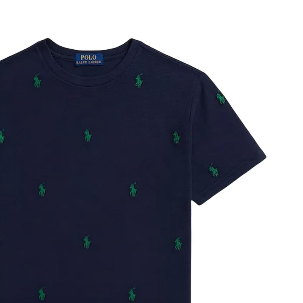Футболка Polo Ralph Lauren Морской Синий Детские Рубашки - изображение 3