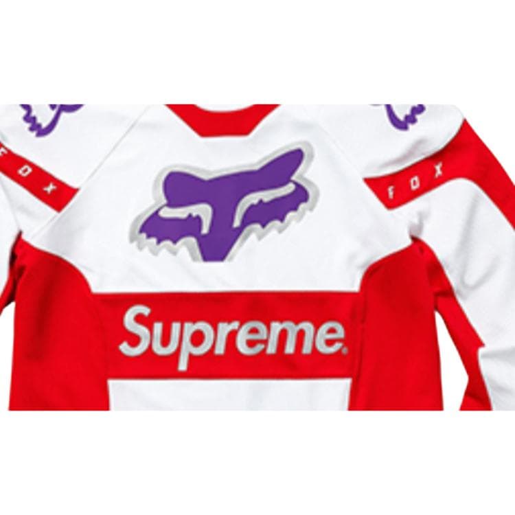 Футболка Supreme SS18 x Fox Racing Moto Jersey Top Red T - изображение 2