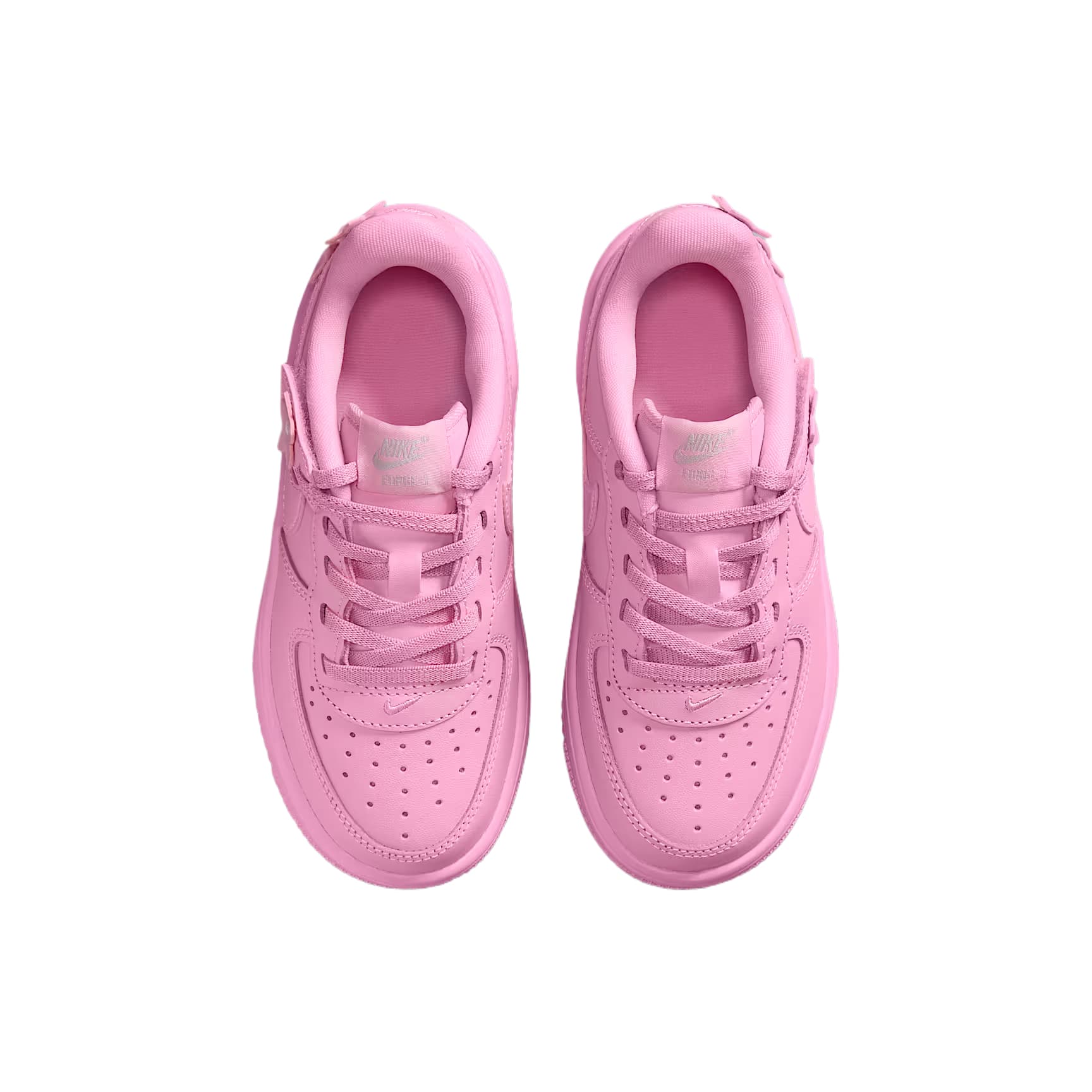 Кроссовки Nike Force 1 Low EasyOn Детская Скейтбординг Обувь Низкий Топ Розовый Rising Розовая пена Металлическое серебро Розовый Rising Kids - изображение 3
