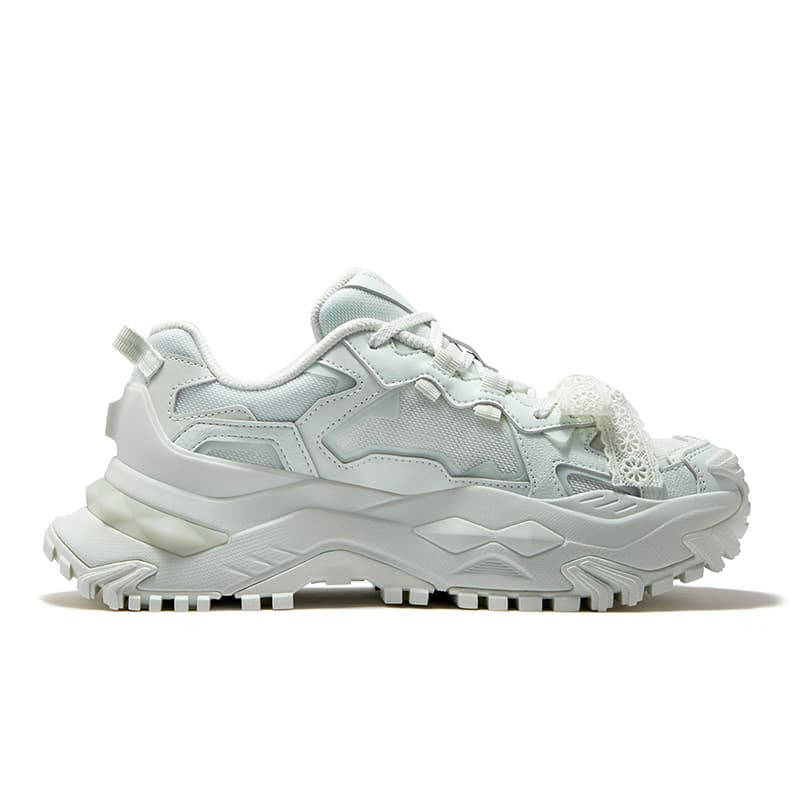 Кроссовки FILA FUSION BIANCO DX Низкие массивные кроссовки Женские Морозный зеленый Призрачный зеленый - изображение 2