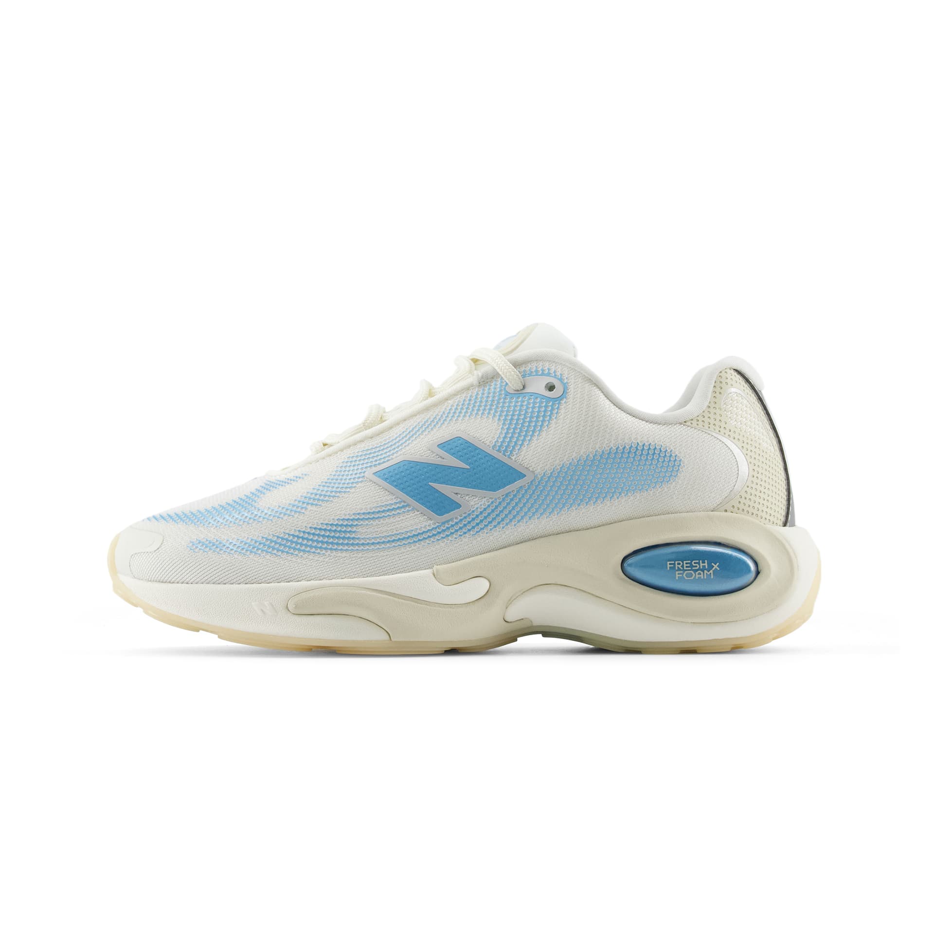 Кроссовки для бега new balance AC Runner V1 Беговые кроссовки MID Топ Белый Серебристый Синий Женские - изображение 1