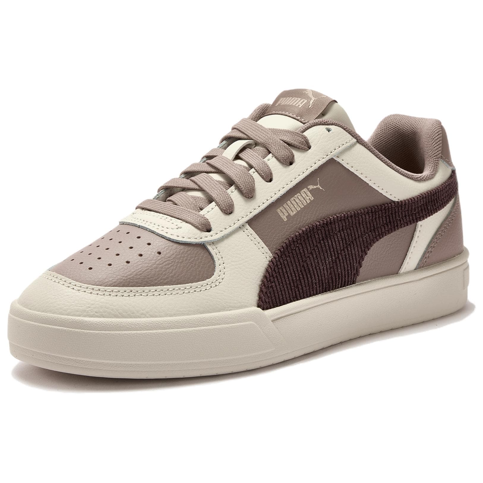 Кроссовки PUMA Caven Кеды для скейтбординга Low Топ Коричневый Унисекс - изображение 3