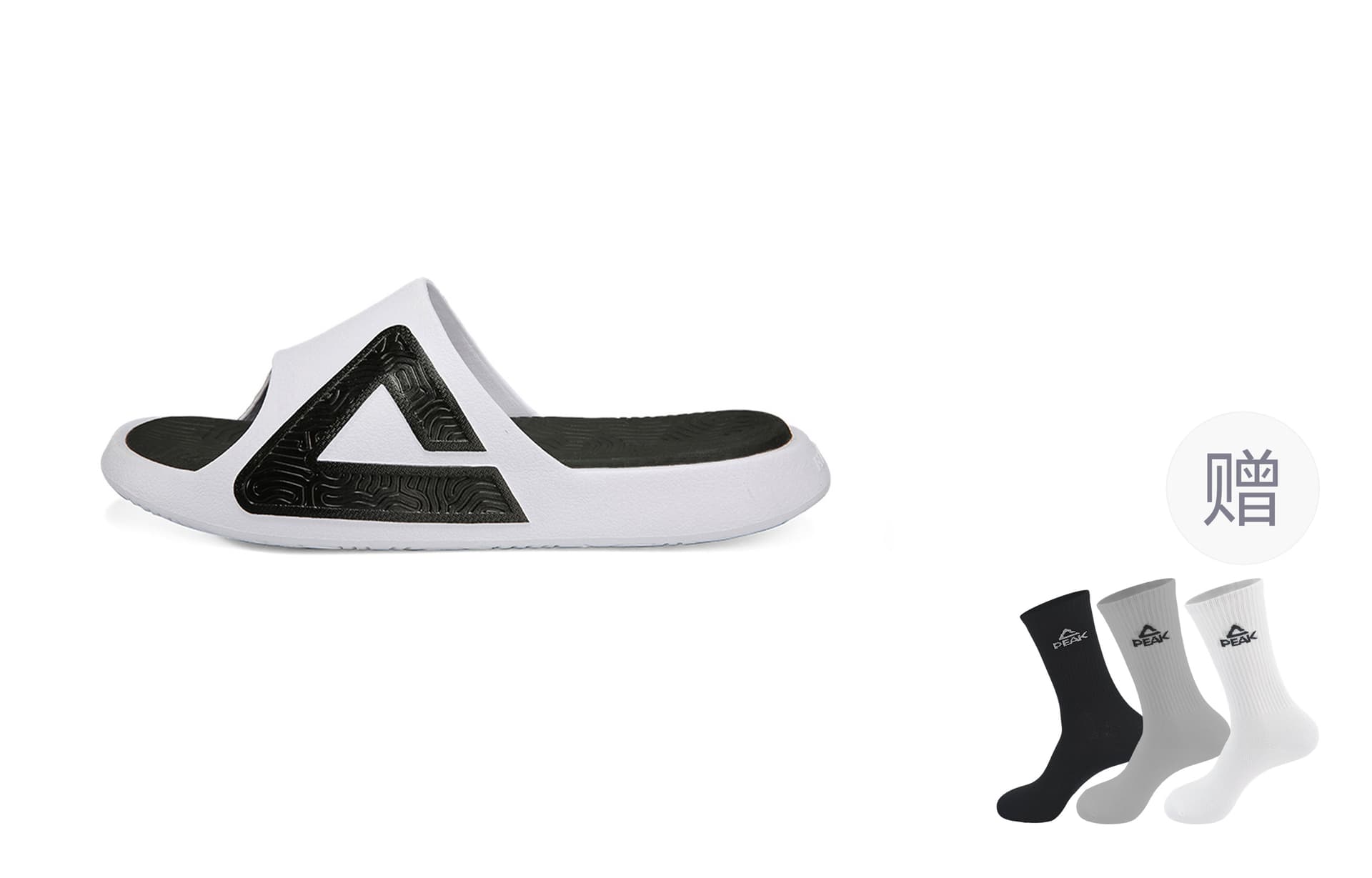 Сандалии Peak Taichi Slides White Black - изображение 25